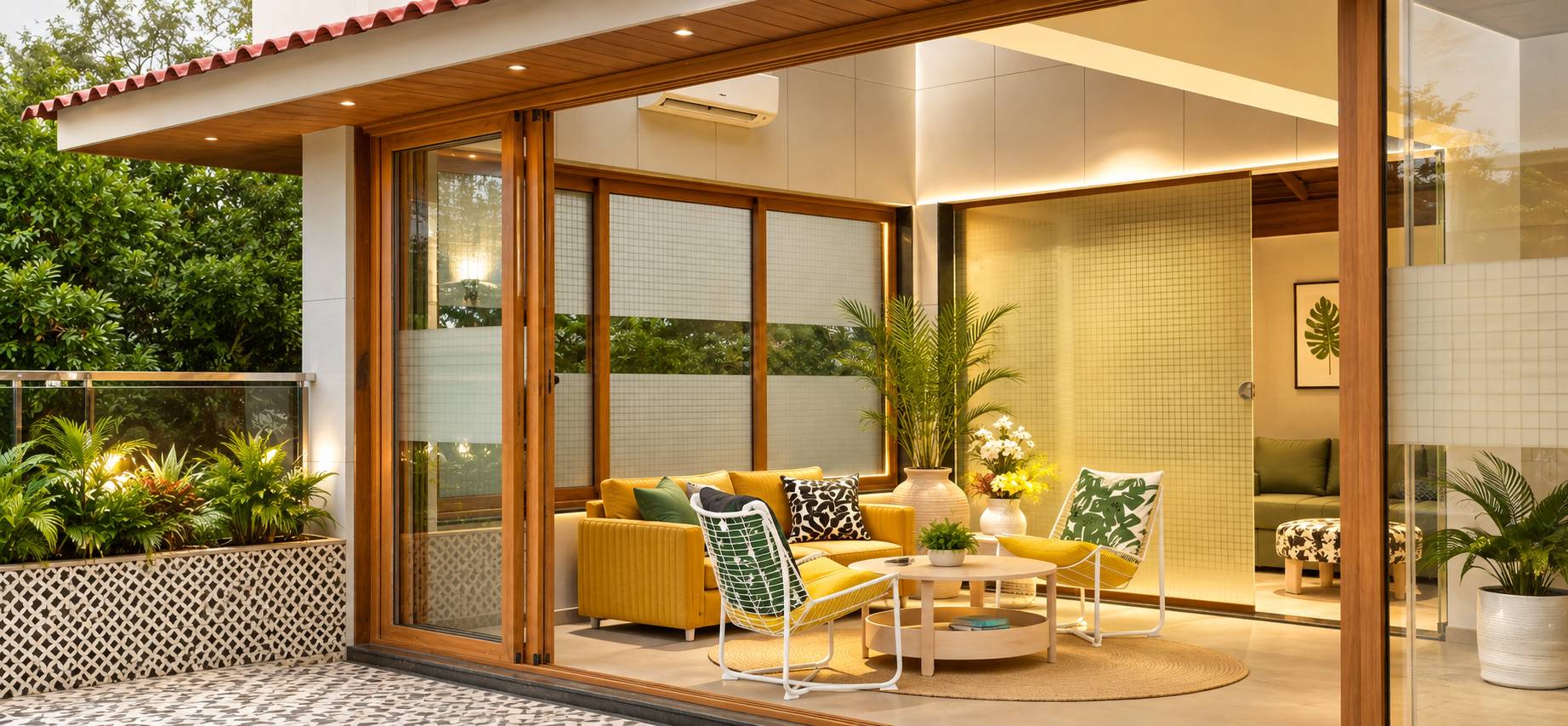 Luxury bungalow architecture and outdoor living