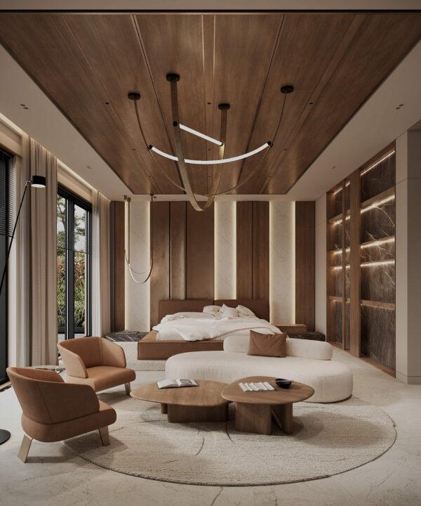 Luxury bedroom interior